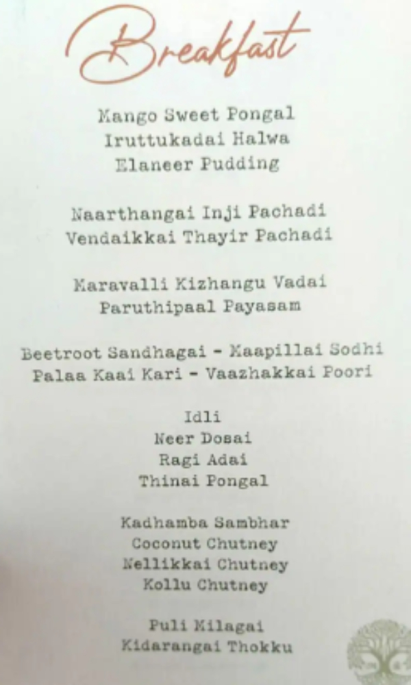 Ashok selvan and keerthy pandian marriage wedding menu revealed