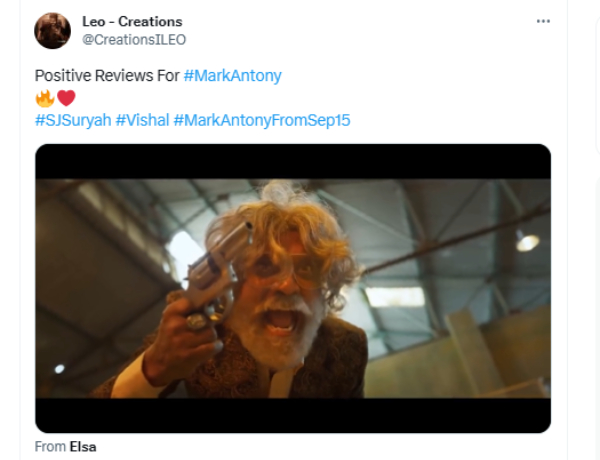  Mark Antony: Vishal and SJ Suryah starring Twitter reviews here