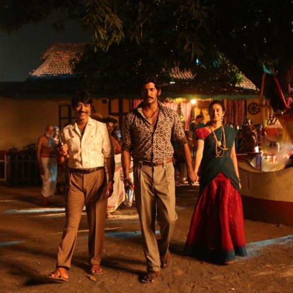 Abhinaya shares Mark Antony shooting spot stills Abhinaya shares Mark Antony shooting spot stills