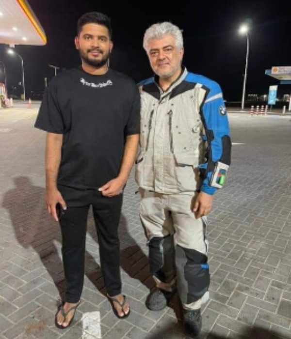 Actor Ajith kumar is in Oman and his bike ride video trending Actor Ajith kumar is in Oman and his bike ride video trending