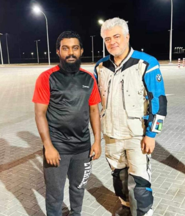 Actor Ajith kumar is in Oman and his bike ride video trending Actor Ajith kumar is in Oman and his bike ride video trending