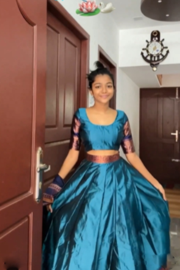 Amala Shaji shares wearing half saree video boldly stuns fans