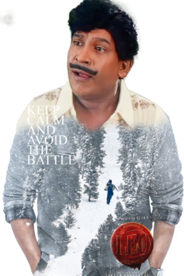 Fans shared Vadivelu Version in Vijays Leo movie telugu poster