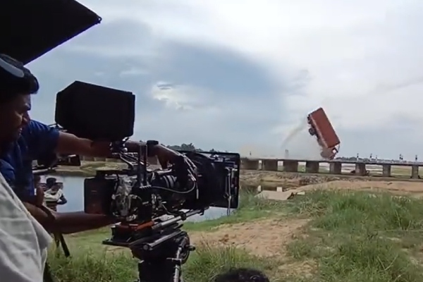 Jailer truck flip stunt scene making video out now