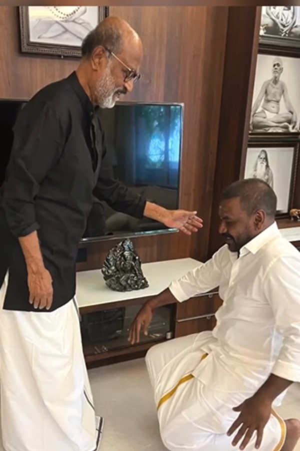 Actor Raghava lawrence met Rajinikanth and got his blessings for Chandramukhi 2 movie release