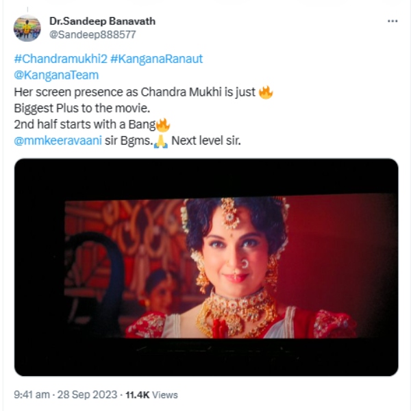 Raghava Lawrence and Kangana Ranauts Chandramukhi 2 Twitter Review in Tamil is here Raghava Lawrence and Kangana Ranauts Chandramukhi 2 Twitter Review in Tamil is here