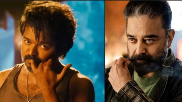 Actor Kamal haasan joined in Leo movie and Vijay enjoys a lot