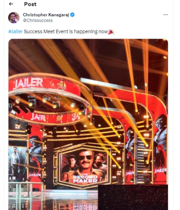 Rajini: Mohanlal along with Rajinikanth attended Jailer Success Meet Rajini: Mohanlal along with Rajinikanth attended Jailer Success Meet