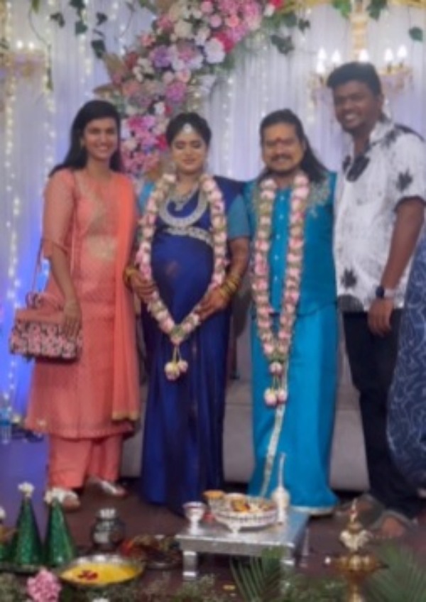 Vijay television fame celebrated his wifes baby shower function