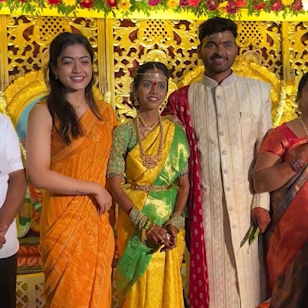 Rashmika Mandanna’s assistant seeks her blessings at his wedding