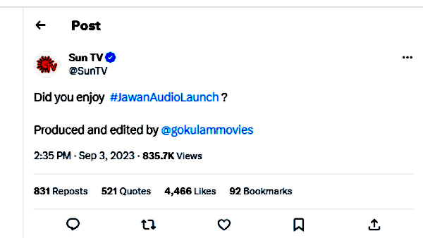 Vijay: Atlees speech about Vijay was removed in editing and telecasted on Sun TV Vijay: Atlees speech about Vijay was removed in editing and telecasted on Sun TV