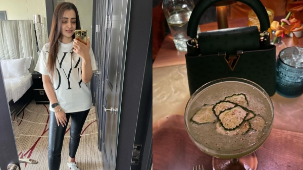 actress trisha krishnan cycling on new york city