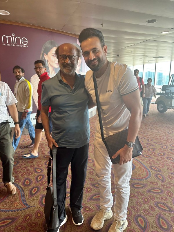  Rajini: Former cricketer Irfan Pathan met superstar Rajinikanth