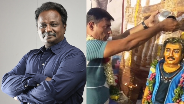  Rajini: Blue Sattai Maran trolled a fan who built a temple for Rajinikanth 