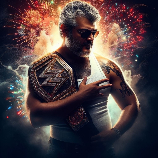  Ajith: Ajiths WWE Champion posters Generated by AI is trending 
