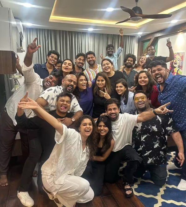 actress keerthy suresh 31st birthday party pics trending on social media 