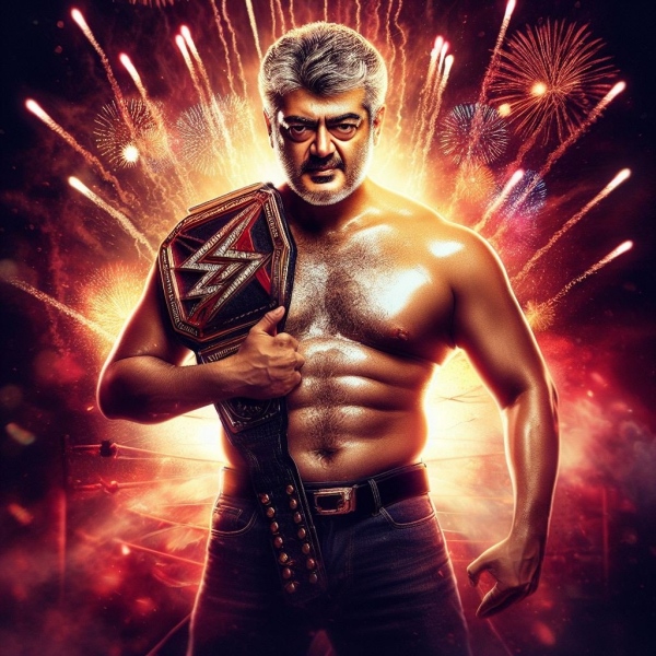  Ajith: Ajiths WWE Champion posters Generated by AI is trending 