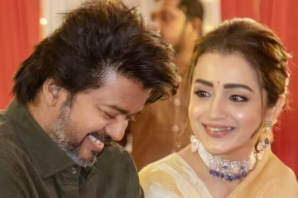 Actor Vijay and Trisha done a Lip Kiss scene for Leo Actor Vijay and Trisha done a Lip Kiss scene for Leo