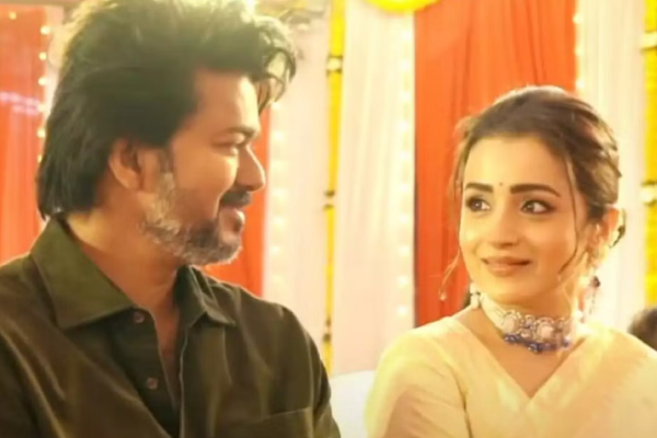 Actor Vijay and Trisha done a Lip Kiss scene for Leo Actor Vijay and Trisha done a Lip Kiss scene for Leo