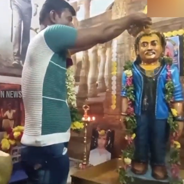 Madurai fan built a temple for Superstar Rajinikanth