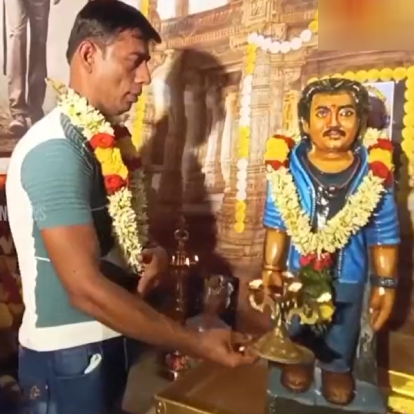 Madurai fan built a temple for Superstar Rajinikanth