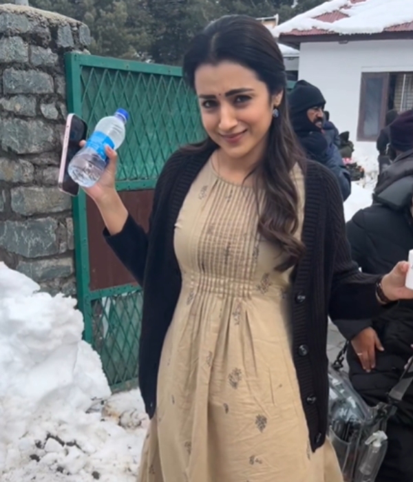 Actress Trisha shared BTS video of Leo movie in her social network Actress Trisha shared BTS video of Leo movie in her social network