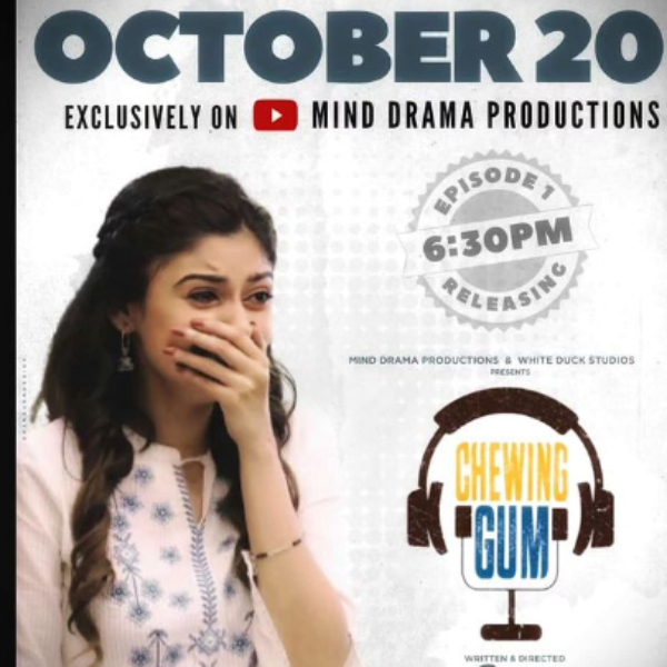 Oviya annouces her upcoming web series Chewing gum on Oct 20th