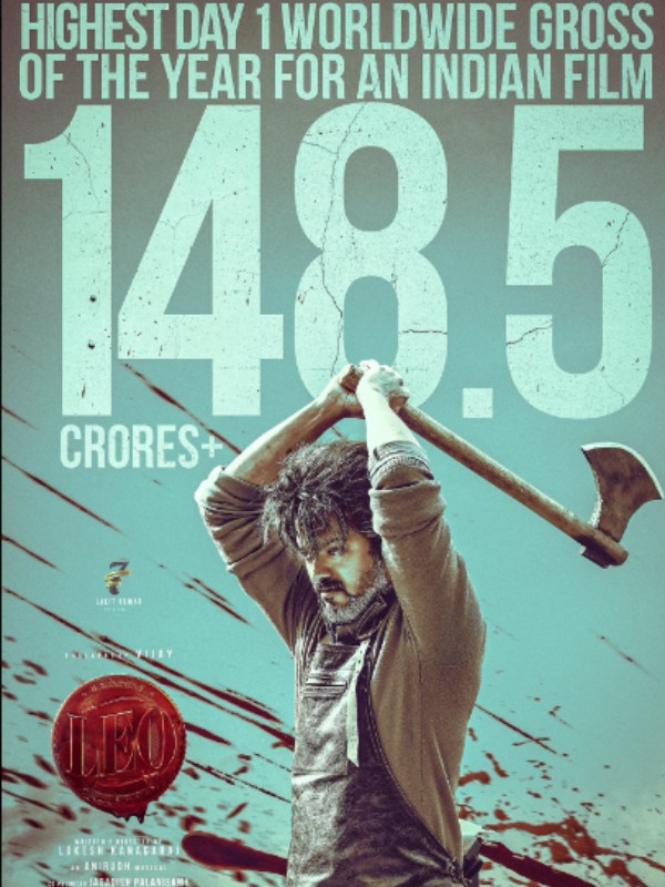 Thalapathy vijay leo movie day 2 box office collection report