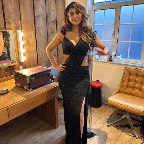 actress yashika aannand black dress photoshoot actress yashika aannand black dress photoshoot