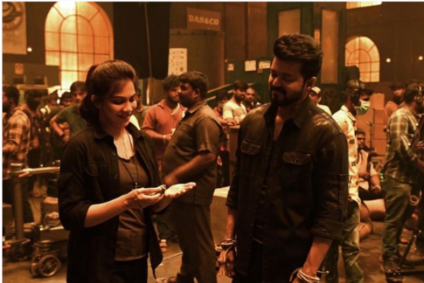 Actress Madonna sebastian shared Leo movie BTS pictures