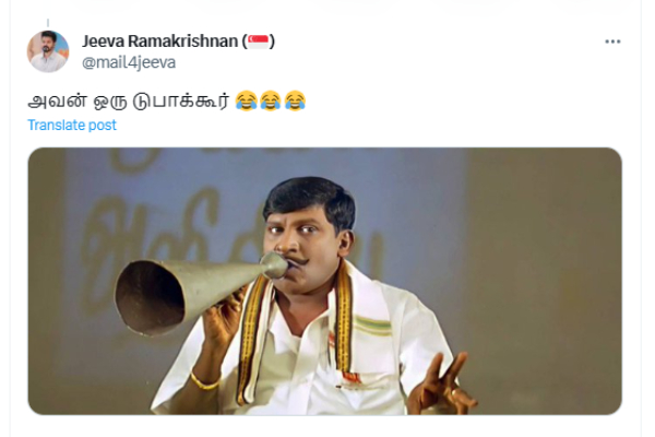 Karthik Ravivarma slams Abishek Raja for his Leo tweet 