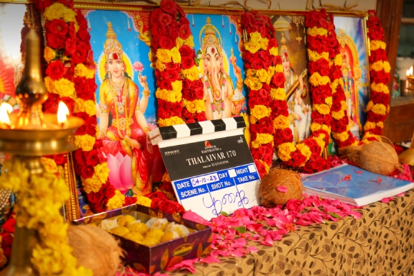 The pooja of the movie Thalaivar 170 was held today in Thiruvananthapuram