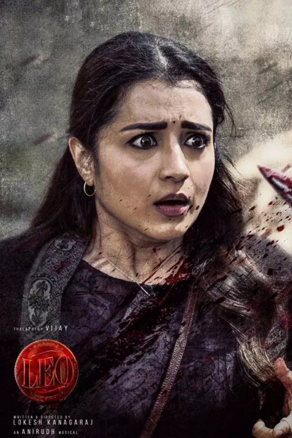 Actress Trisha shared new poster of Leo in her social media