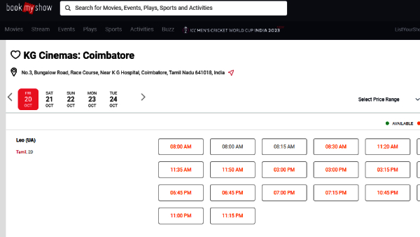  Leo: Leo Day 2 Advance Bookings Now Opened In Covai KG Cinemas