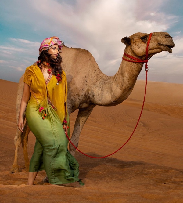 Thalapathy 68 actress Meenakshi Chaudhary at Dubai photos trending