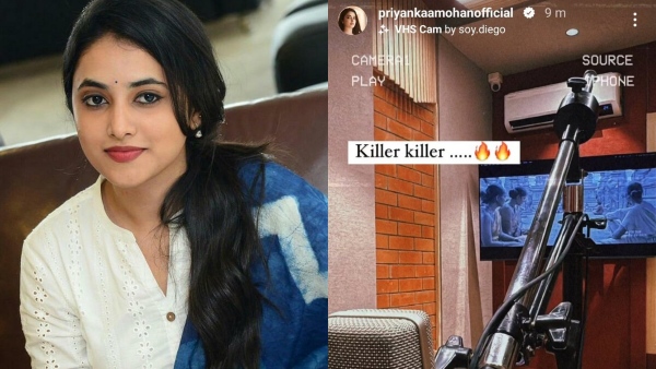 Actress Priyanka mohan started dubbing for Captain miller movie