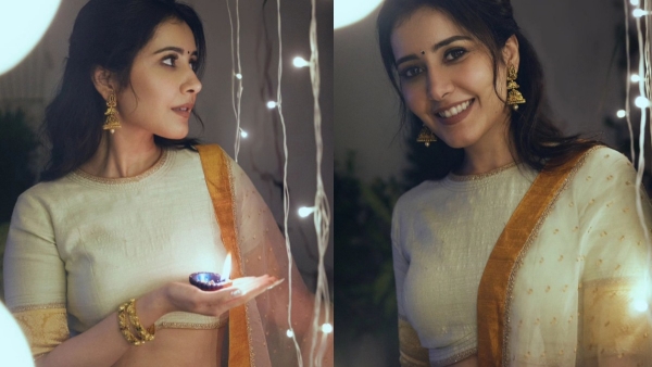 actress Raashi khanna shares a glimpse from her Diwali Celebration