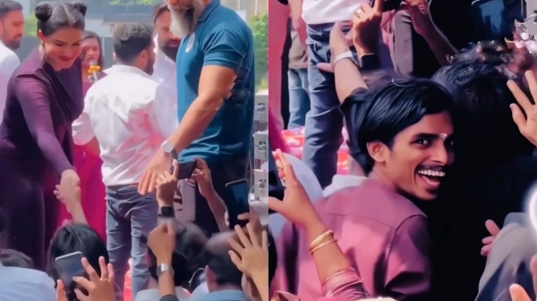 Honey Rose shares video of a fan who happy after touching her Honey Rose shares video of a fan who happy after touching her