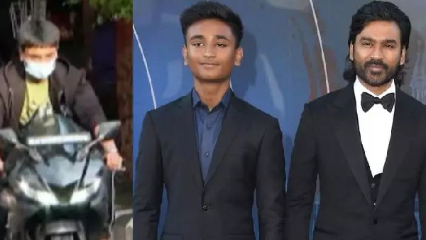 actor Dhanushs son was fined by the traffic police department