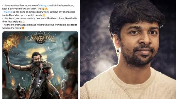 Lyricist Madhan karky hails Actor Suriyas Kanguva movie and its making