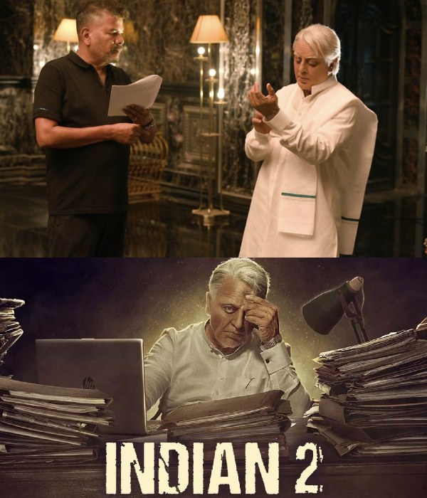 Actor Kamals Indian 2 movie new poster released to celebrate his birthday