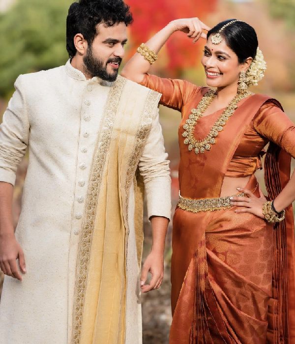 Shanthanu wife Kiki Vijay done a bridal look photo shoot with RJ Vijay