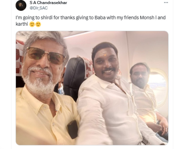 Actor Vijays Mother Shoba Chandrasekar attends Leo Success Meet Actor Vijays Mother Shoba Chandrasekar attends Leo Success Meet