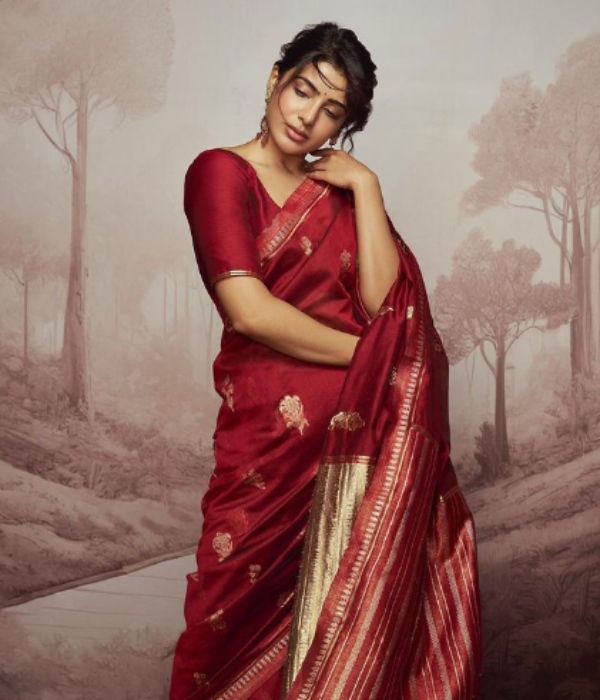 Actress Samanthas next to next photoshoots in sarees makes fans more happy