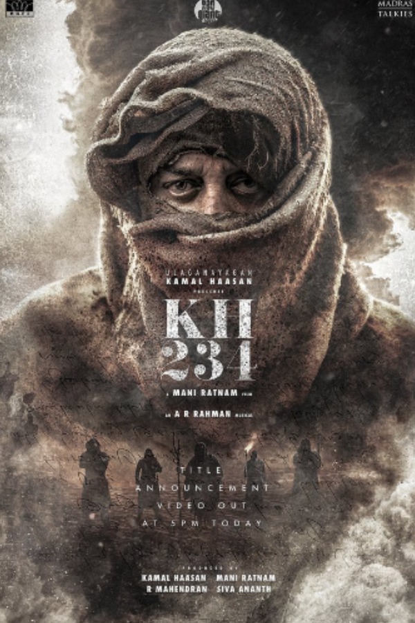 Mahakavi Subramaniya bharathi lines in kamal Haasan 234 movie poster 