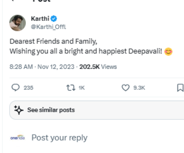  Diwali 2023: Rajini, Kamal and more Kollywood celebrities wish Diwali 