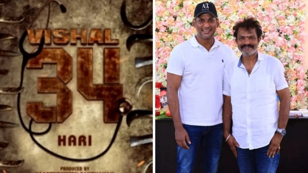 actor Vishal 34th film important announcement will be released this evening