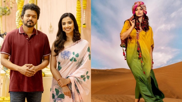 Thalapathy 68 actress Meenakshi Chaudhary at Dubai photos trending