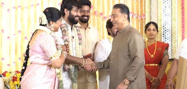  Rajini Kamal: Rajini and Kamal greetings to Adhik Ravichandran and Prabhus daughter Aishwarya wedding