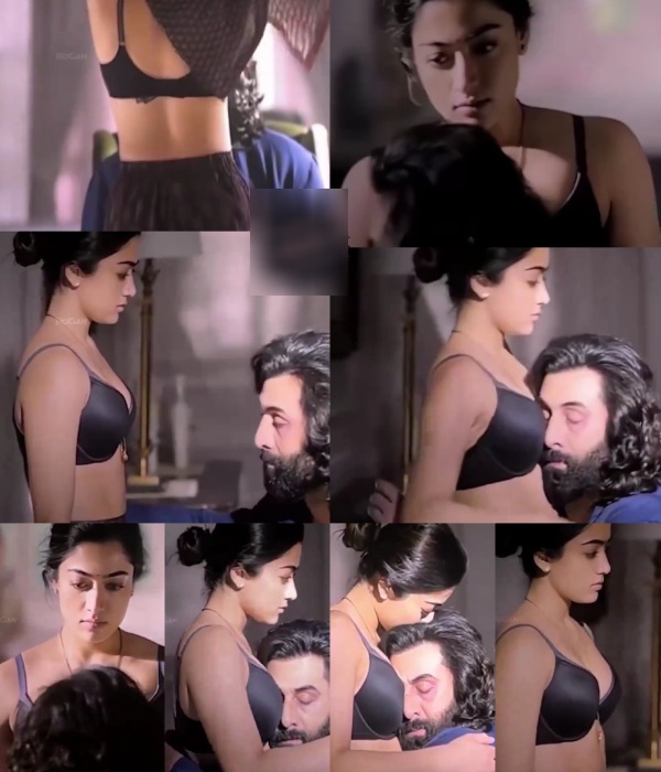 Rashmika Mandanna top removal and hug scene in Animal receives deep fake troll